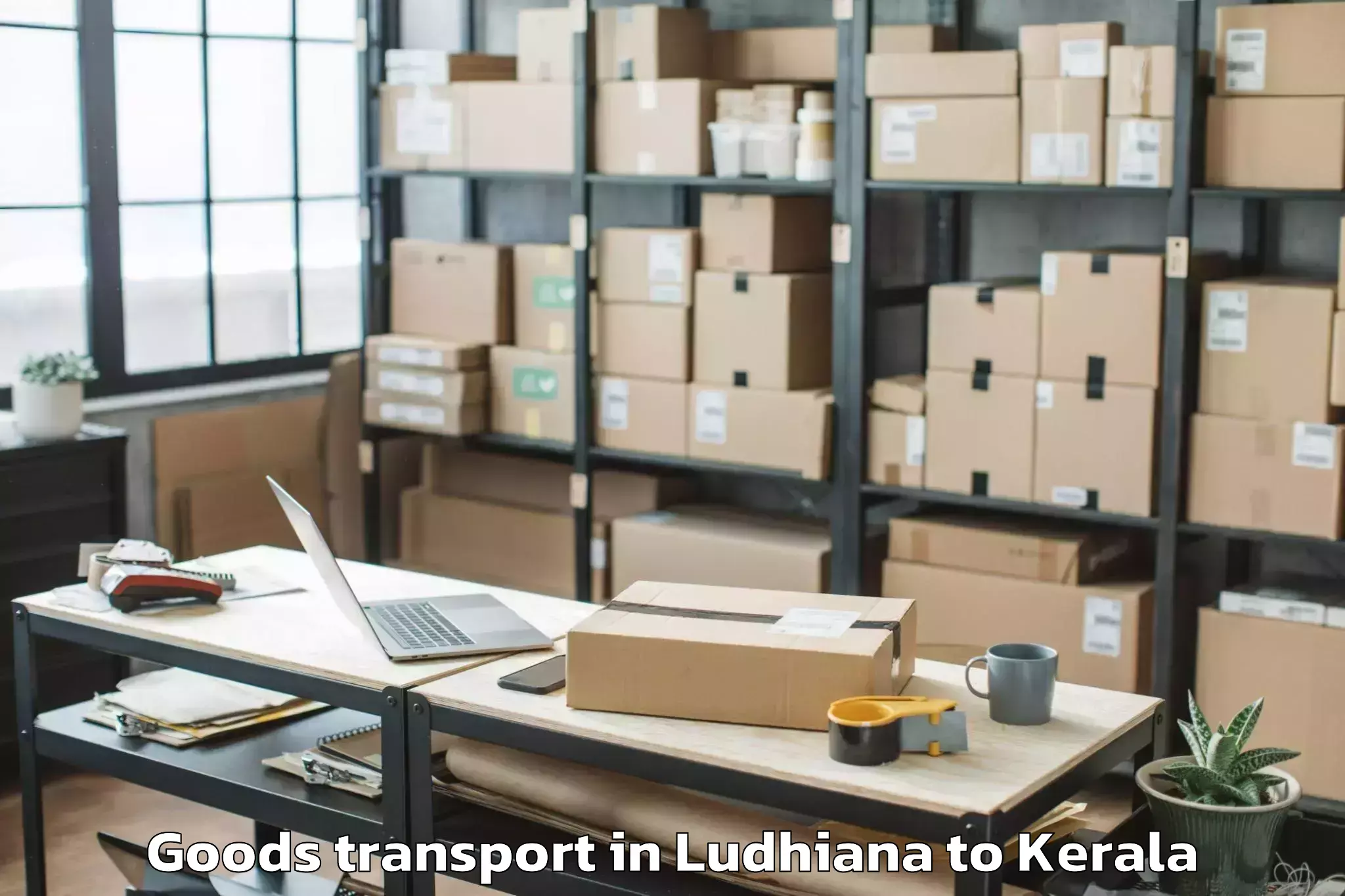 Top Ludhiana to Ramamangalam Goods Transport Available